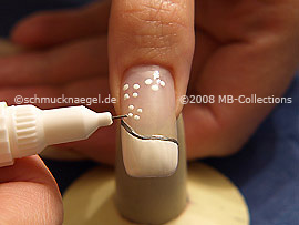Nail art pen de color blanco