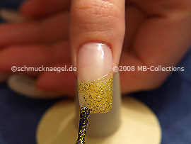 Esmalte de color oro-Glitter