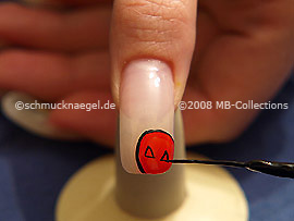 Nail art liner de color negro