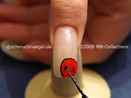 Nail art liner de color negro
