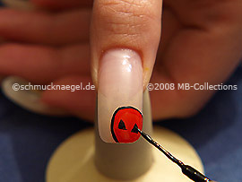 Nail art liner de color negro