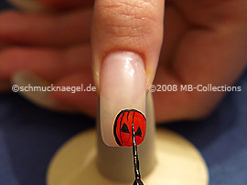 Nail art liner de color negro