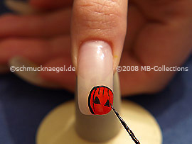 Nail art liner de color negro