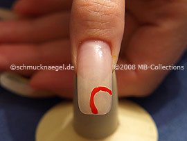 Esmalte de color naranja oscuro