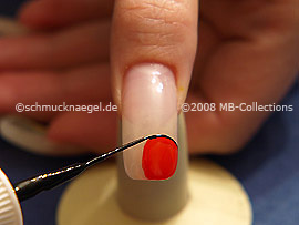 Nail art liner de color negro