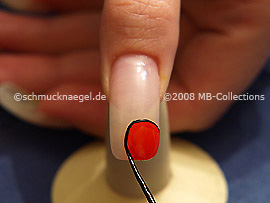 Nail art liner de color negro