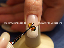 Nail art liner de color negro