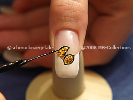 Nail art liner de color negro