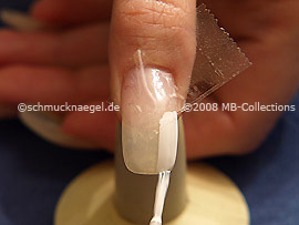 Esmalte de color blanco