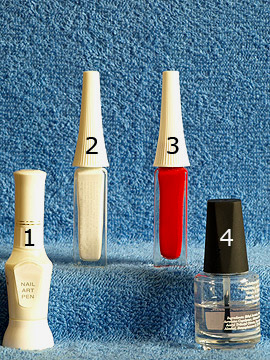 Productos para motivo 'Sombrero de santa claus en uñas decoradas' - Nail art liner, Nail art pen, Esmalte transparente