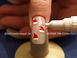 Nail art pen de color blanco