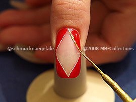 Nail art liner de color oro-Glitter