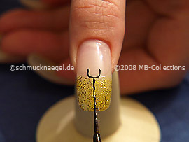 Nail art liner de color negro