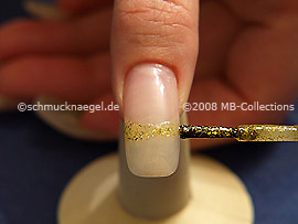 Esmalte de color oro-Glitter