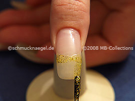 Esmalte de color oro-Glitter