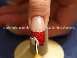 Spot-swirl y perlas medias y piedras strass