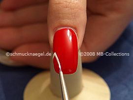 Pincel fino para nail art y el gel de color blanco
