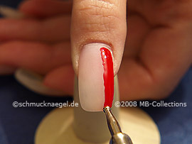 Spot-Swirl y gel de color rojo