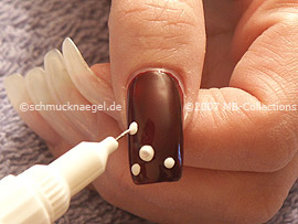 Nail art pen de color blanco