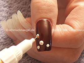 Nail art pen de color oro