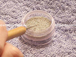 Nail art bouillons en plata