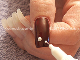 Nail art pen de color blanco