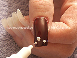 Nail art pen de color blanco