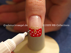 Nail art pen de color blanco