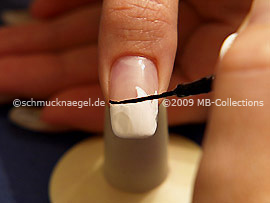 Nail art liner de color negro