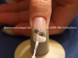 Esmalte de color blanco
