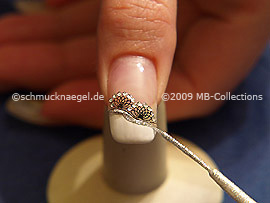 Nail art liner de color plata-Glitter