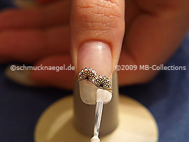 Esmalte de color blanco