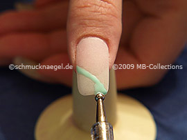 Spot-Swirl y gel de color menta