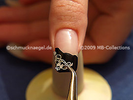 Nail art pegatina y pinzeta