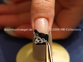 Nail art pegatina y pinzeta
