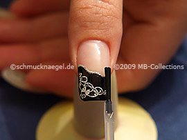 Al fin utilice el esmalte transparente