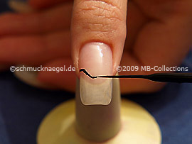 Nail art liner en negro