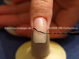 Nail art liner en negro