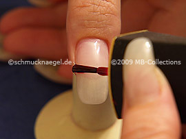 Esmalte de color rojo