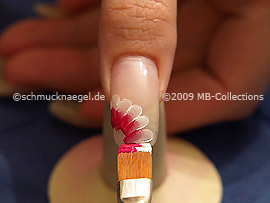 Pincel con la pintura acrílica