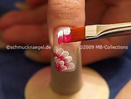 Pincel con la pintura acrílica