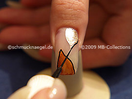 Nail art liner de color negro