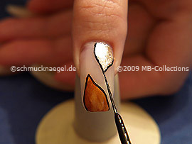 Nail art liner de color negro