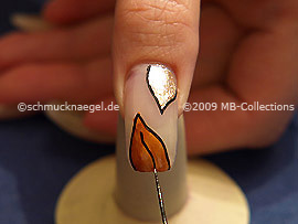 Nail art liner de color negro
