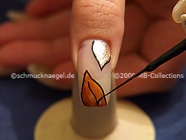 Nail art liner de color negro