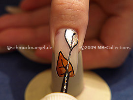 Nail art liner de color negro