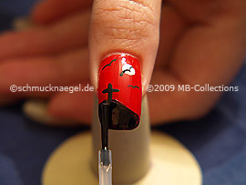 El esmalte transparente protege el motivo