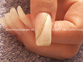 nail art liner de color oro-glitter