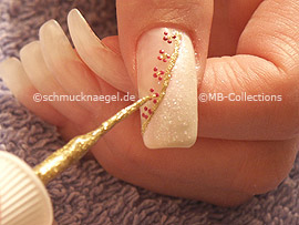 nail art liner de color oro-glitter