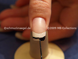 Nail art liner de color negro